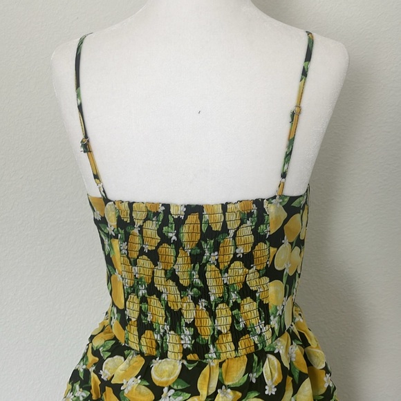 Betsey Johnson lemon print tiered maxi dress - Picture 9 of 10